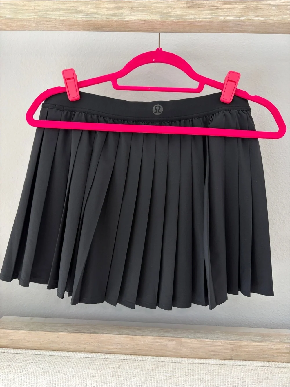 lululemon athletica Black Pleated Skater Skirt